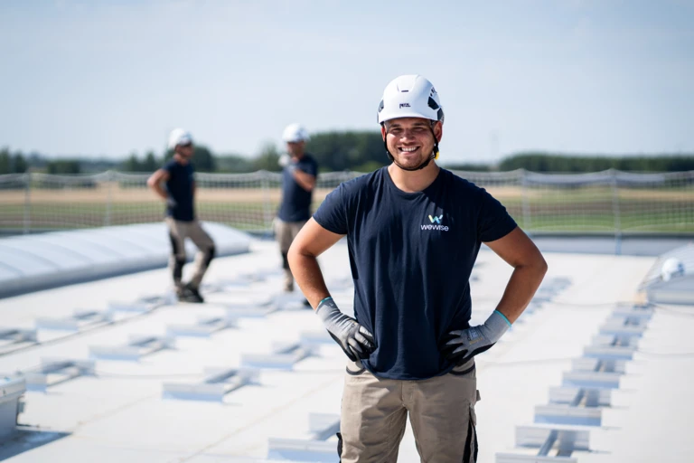 A man working at Wewise